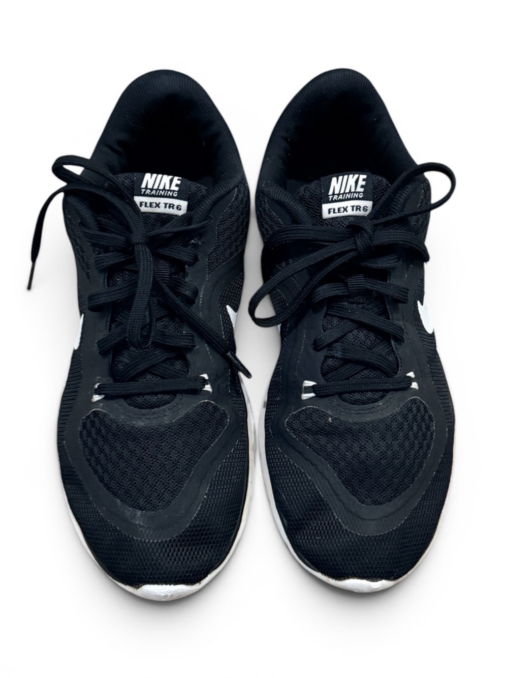 Nike Flex TR6 Training Shoes Black White Women’s 8 Gym Sneaker